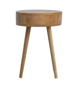 Table de chevet circulaire de forme nordique