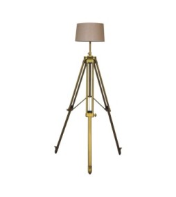 Lampadaire plaqué laiton