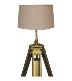 Lampadaire plaqué laiton