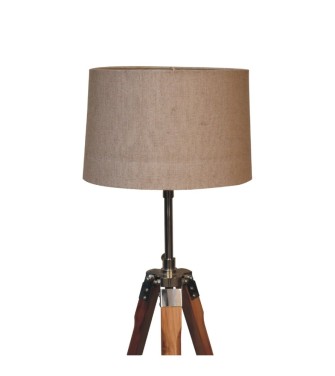 Lampadaire trépied chromé