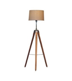 Lampadaire trépied chromé