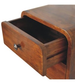 Table de chevet flottante Mini finition châtaigne