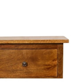 Table de chevet finition châtaigne