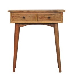 Mini Oak-ish Hallway Console Table