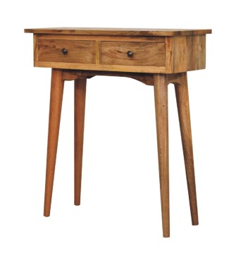 Mini Oak-ish Hallway Console Table