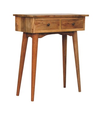 Mini Oak-ish Hallway Console Table