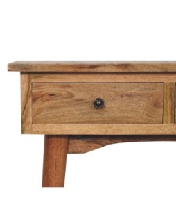 Mini Oak-ish Hallway Console Table