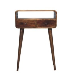 Mini Grey-wash Curved Console