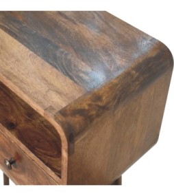 Mini Grey-wash Curved Console