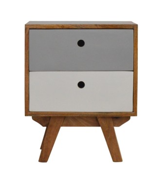 Two Tone Hand Painted Bedside