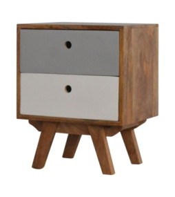 Two Tone Hand Painted Bedside