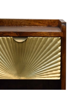 Table de chevet Mini Manila Gold à 1 tiroir