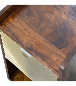 Table de chevet Mini Manila Gold à 1 tiroir