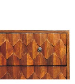 Pineapple Chestnut Carved Chest