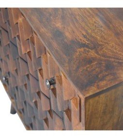 Pineapple Chestnut Carved Chest
