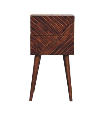 Table de chevet Lille Mini finition châtaigne