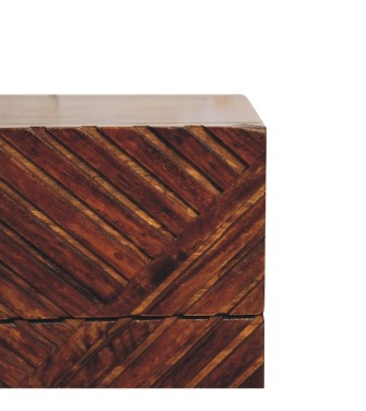 Table de chevet Lille Mini finition châtaigne