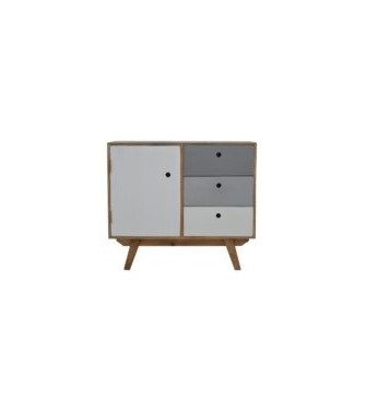 Armoire bicolore peinte à la main