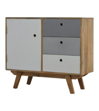 Two Tone Hand Painted Cabinet
