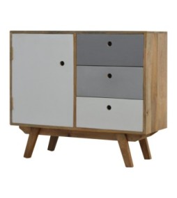 Two Tone Hand Painted Cabinet