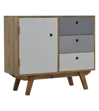 Two Tone Hand Painted Cabinet