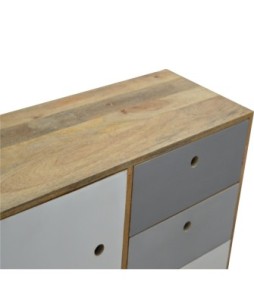Two Tone Hand Painted Cabinet