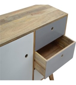 Two Tone Hand Painted Cabinet