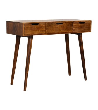 Chestnut Foldable Mirror Table