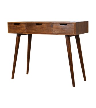 Chestnut Foldable Mirror Table