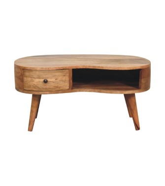Oak-ish Wave Coffee Table