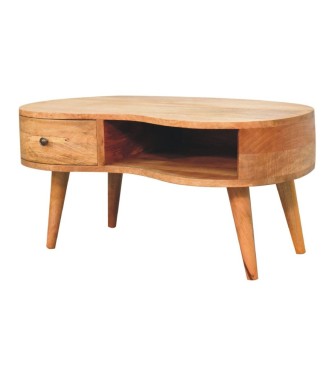 Oak-ish Wave Coffee Table