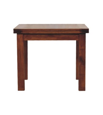 Table à manger papillon finition châtaigne