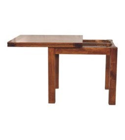 Table à manger papillon finition châtaigne