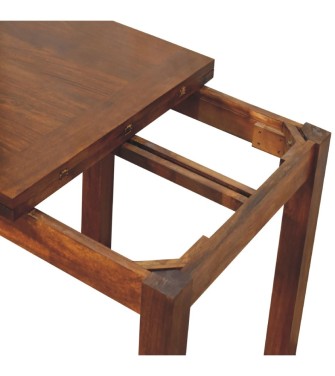 Table à manger papillon finition châtaigne