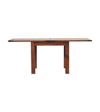 Table à manger papillon finition châtaigne