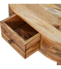 Mini Oak-ish Rounded Coffee Table