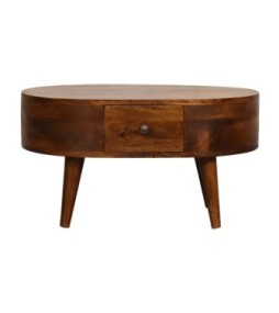 Mini Chestnut Rounded Coffee Table