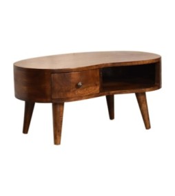 Mini Chesnut Wave Coffee Table