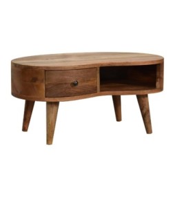 Mini Oak-ish Wave Coffee Table