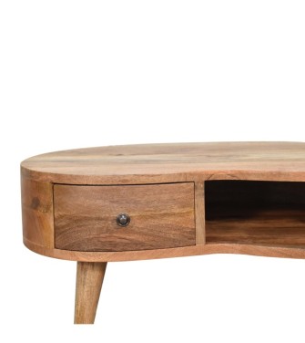 Mini Oak-ish Wave Coffee Table