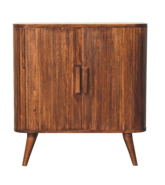 Armoire à rayures châtaigne