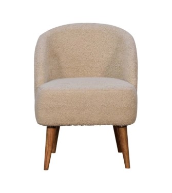 Cream Boucle Tub Chair