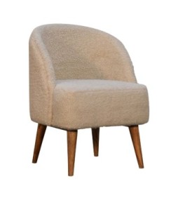 Cream Boucle Tub Chair