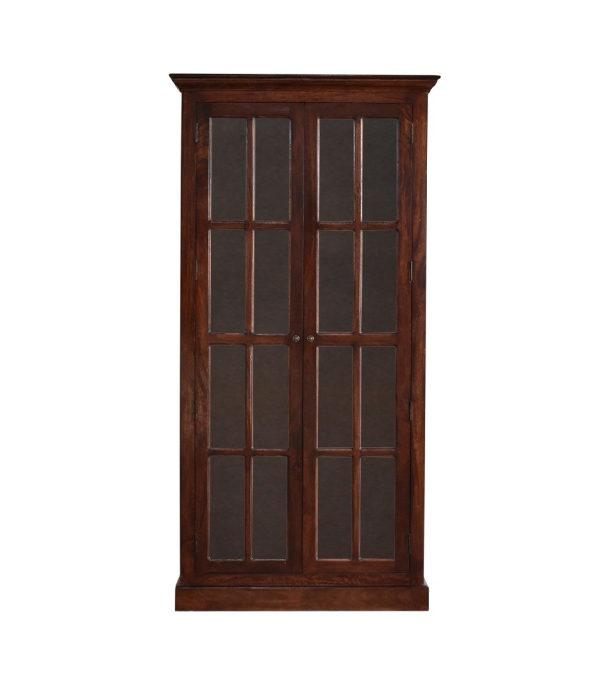 Tall Cherry Glazed Cabinet