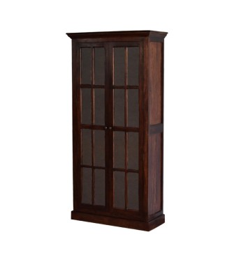 Tall Cherry Glazed Cabinet