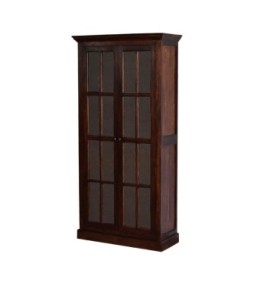 Tall Cherry Glazed Cabinet