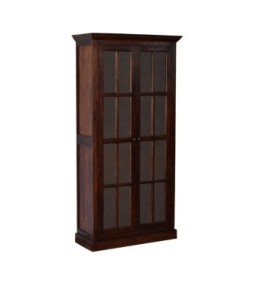 Tall Cherry Glazed Cabinet