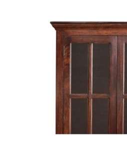 Tall Cherry Glazed Cabinet