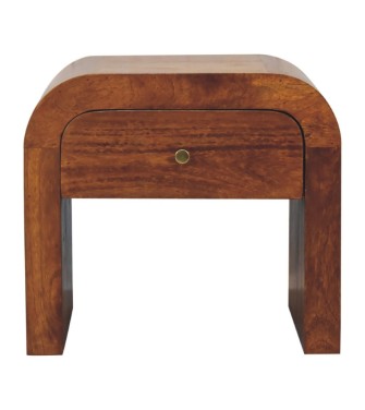 Table de chevet Darcy en finition châtaigne