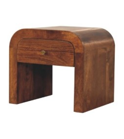 Table de chevet Darcy en finition châtaigne